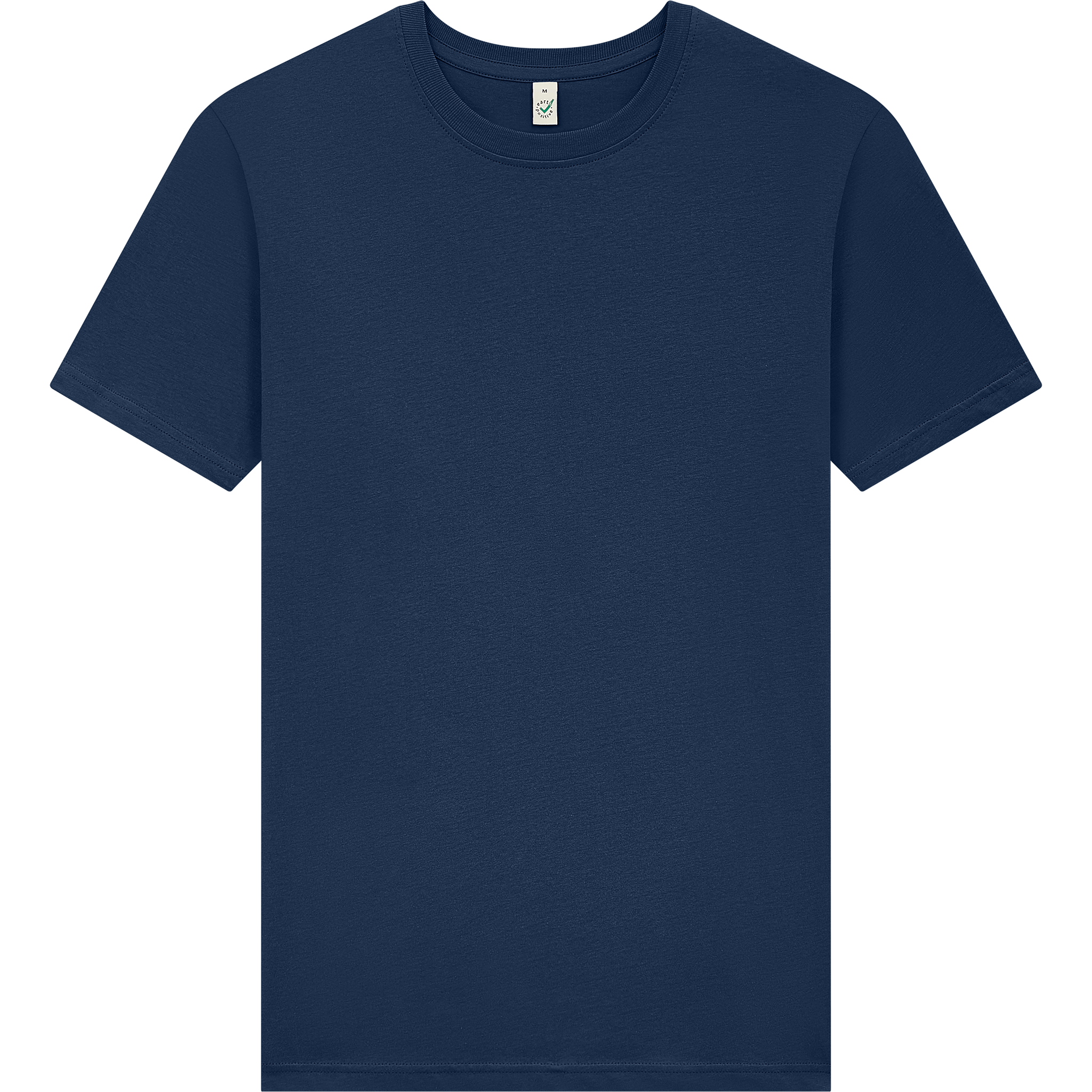 Earth Positive® Jersey T-Shirt EP01 front view, soft cotton knit in natural color, casual unisex T-shirt by EP.