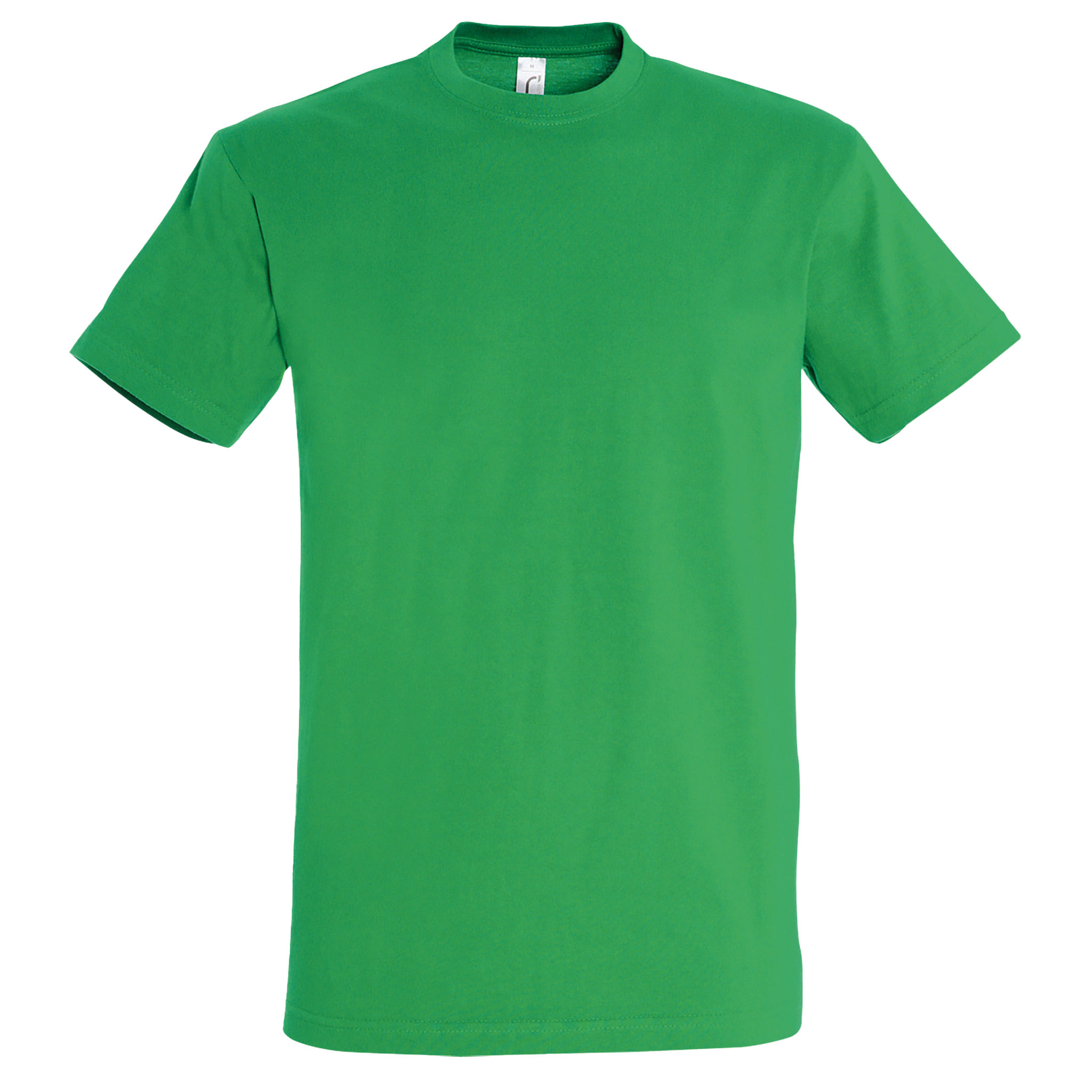 Sol’s Imperial classic fit men's T-shirt in black, featuring a crew neck and short sleeves, displayed on a plain background.