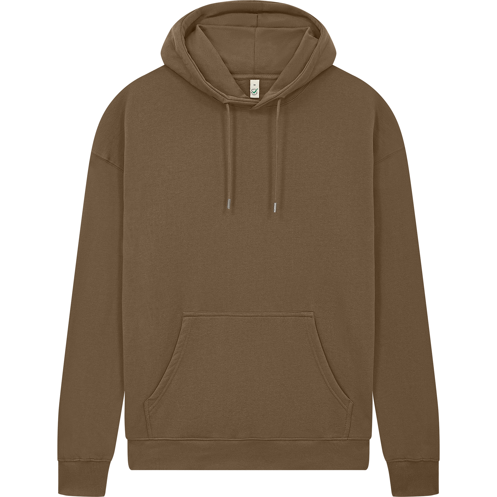 Earth Positive® EP301 pullover hoodie in vibrant red, front view showing soft fabric and classic design.