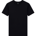 Earth Positive® Premium Jersey T-Shirt EP185 in black, front view showing classic crew neck and soft cotton fabric.