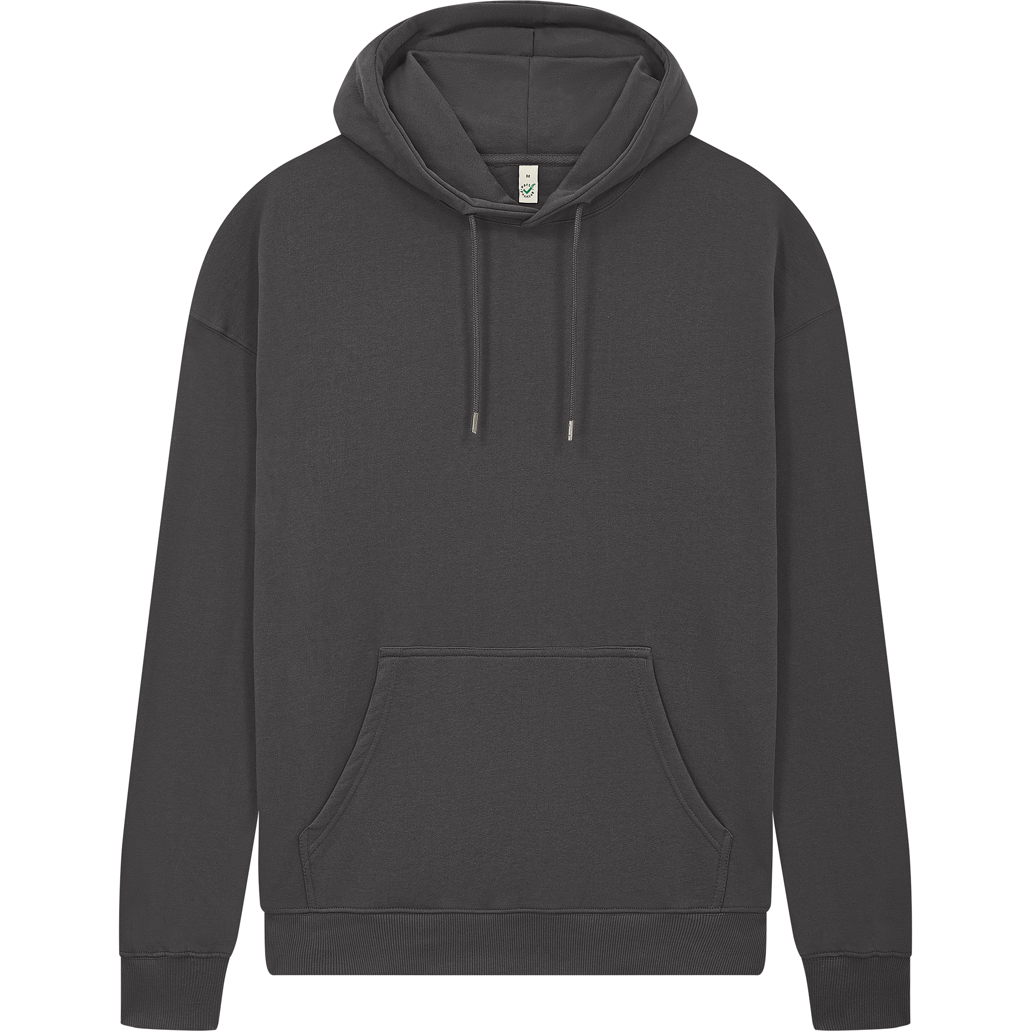 Earth Positive® EP301 pullover hoodie in dark green, front view showing soft fabric and classic hoodie design.