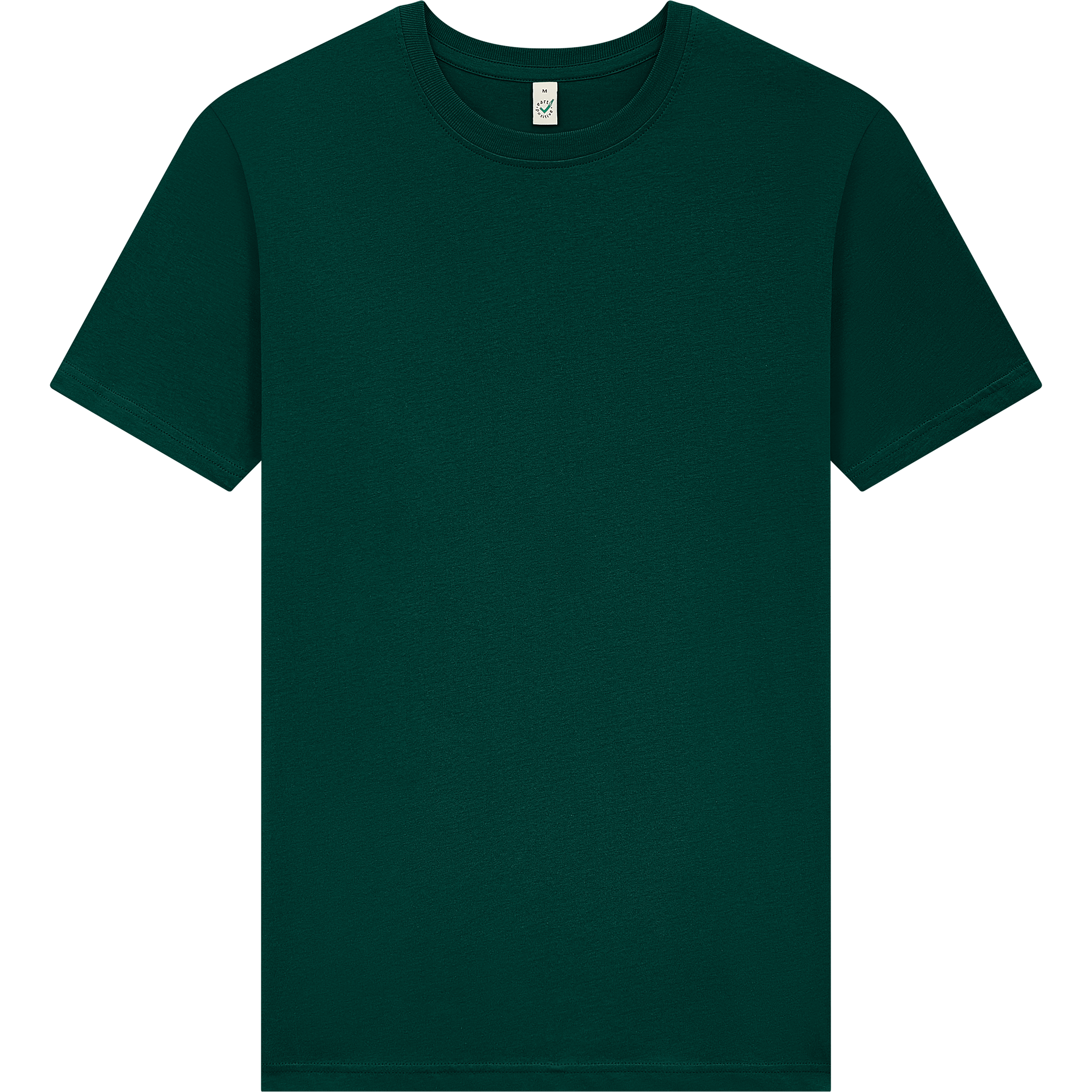 Earth Positive® Jersey T-Shirt EP01 front view, soft cotton fabric, classic fit, natural color, casual style, brand EP.