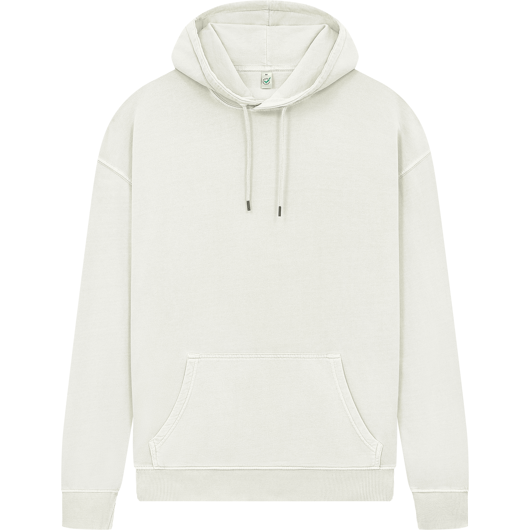 Earth Positive® EP301 pullover hoodie, front view, natural fit, soft fabric, in a stylish design with a hood and long sleeves.