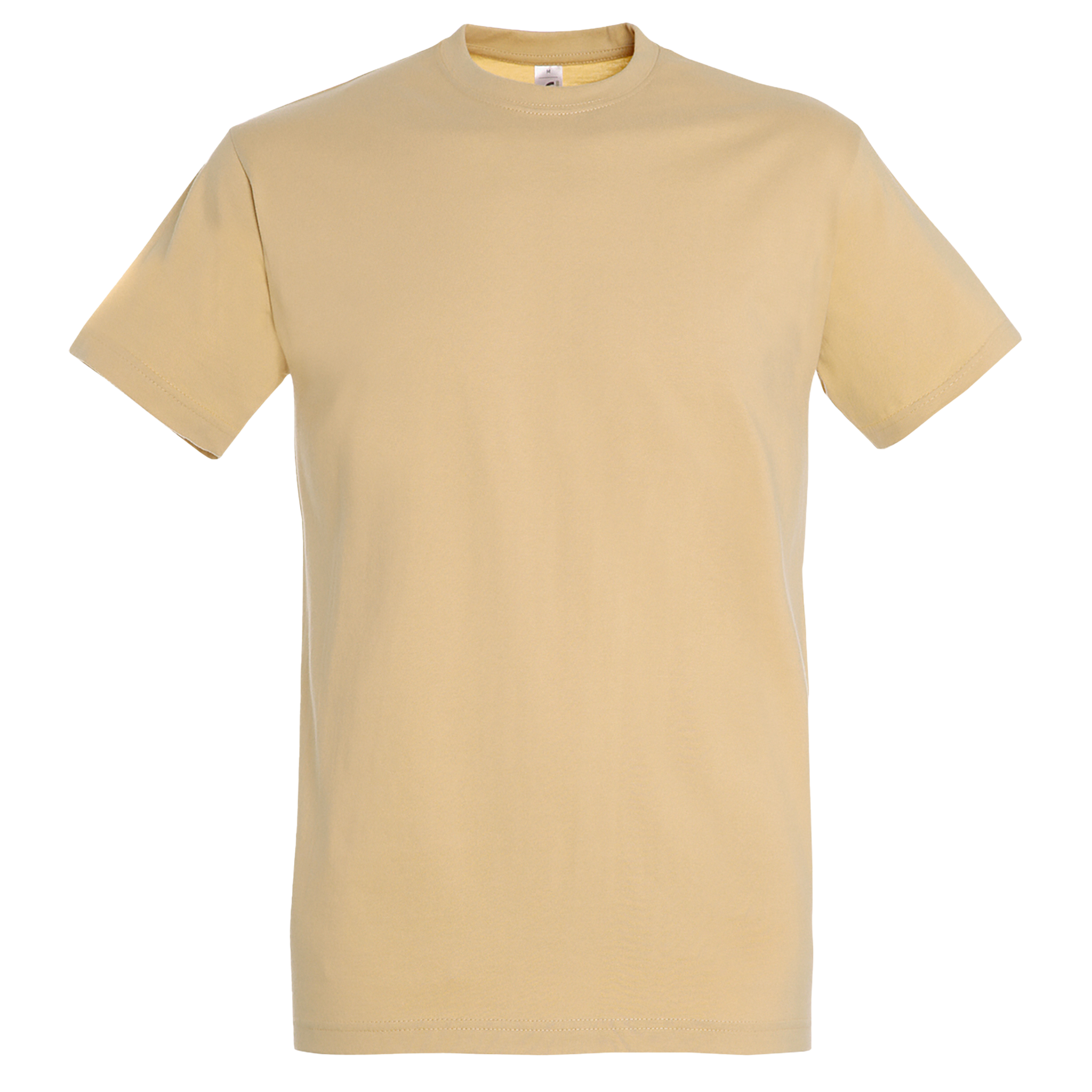 Gray Sols classic fit men's T-shirt with round neckline, displayed folded on a plain background.