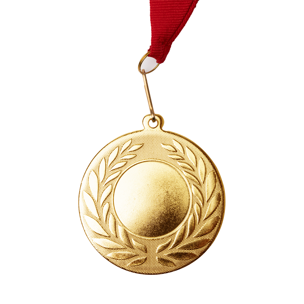 Personalized metal medal with laser engraving, ideal as a custom gift, featuring detailed craftsmanship and a polished finish.