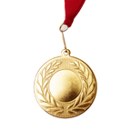 Personalized metal medal with laser engraving, ideal as a custom gift, featuring detailed craftsmanship and a polished finish.