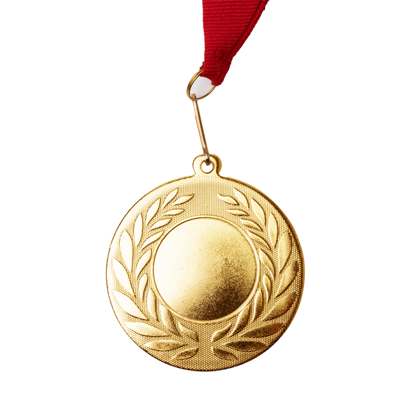 Personalized metal medal with laser engraving, ideal as a custom gift, featuring detailed craftsmanship and a polished finish.