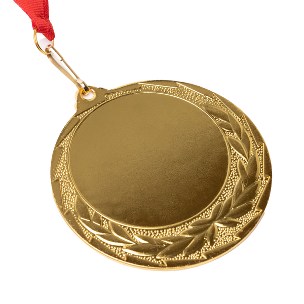 Large premium medal with laser engraving, ideal as a gift, featuring detailed craftsmanship and a polished finish.