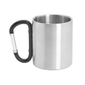 Kombis 230ml hiking thermos mug with a carabiner handle, ideal for outdoor adventures and gift-giving.