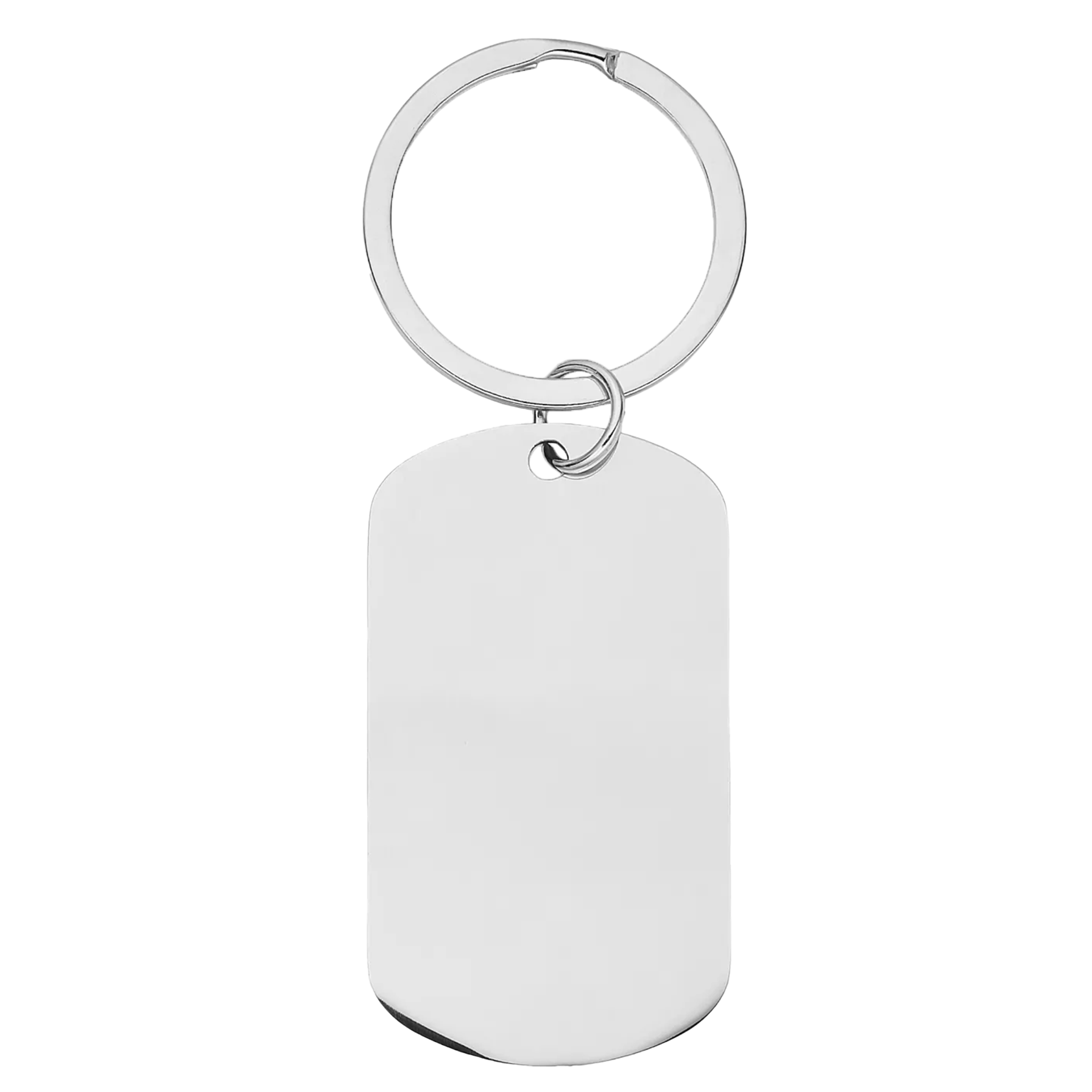 Personalized military-style necklace with laser engraving, showcasing detailed design and custom engraving on a durable chain.