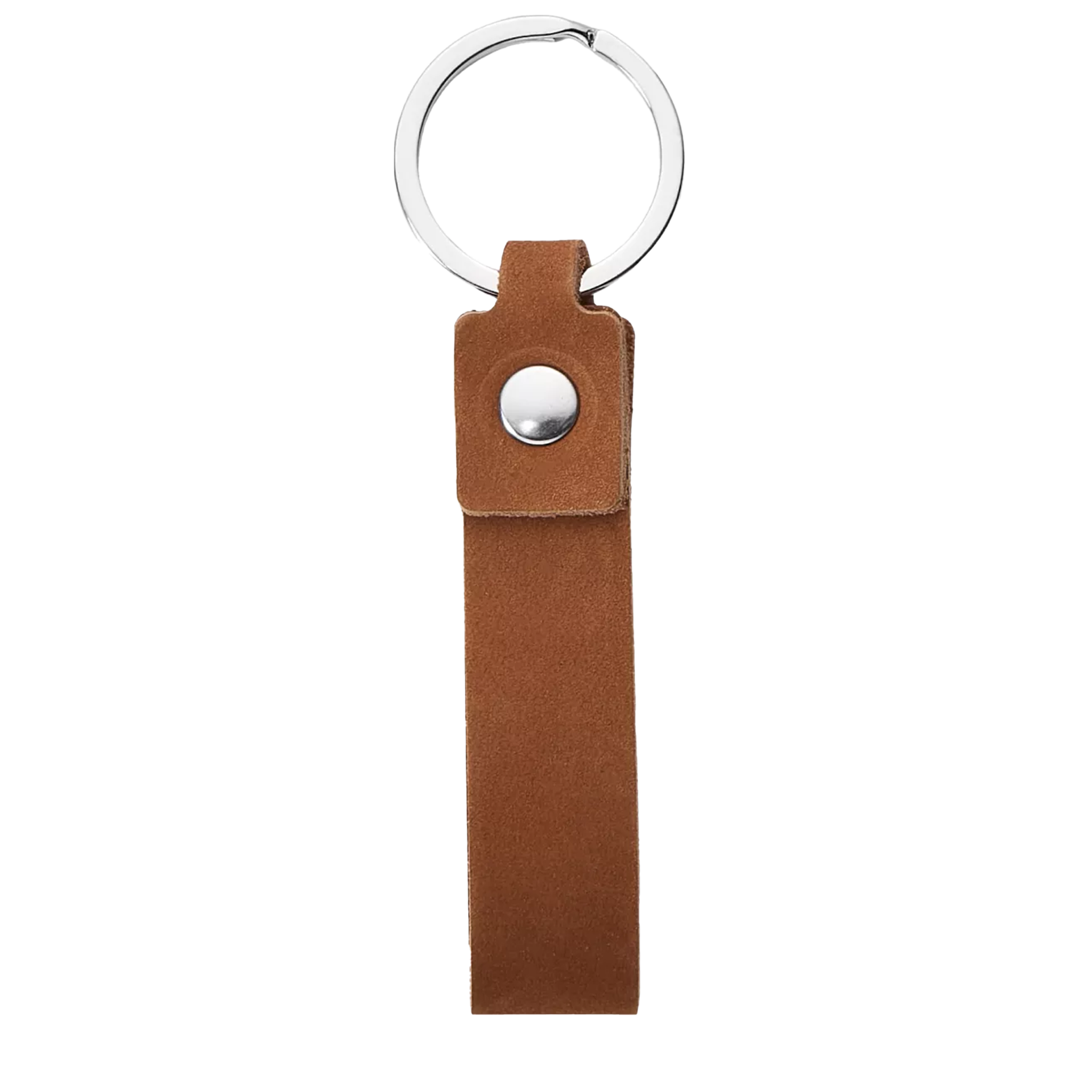 Kombis genuine leather keychain with laser-engraved design, slim and stylish key accessory for everyday use.