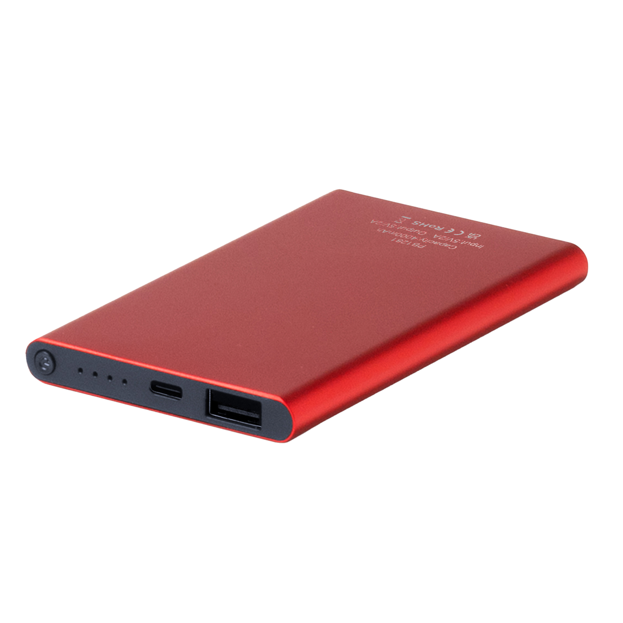 Personalized external battery pack by Kombis with 4000mAh capacity, featuring custom design for a unique gift.