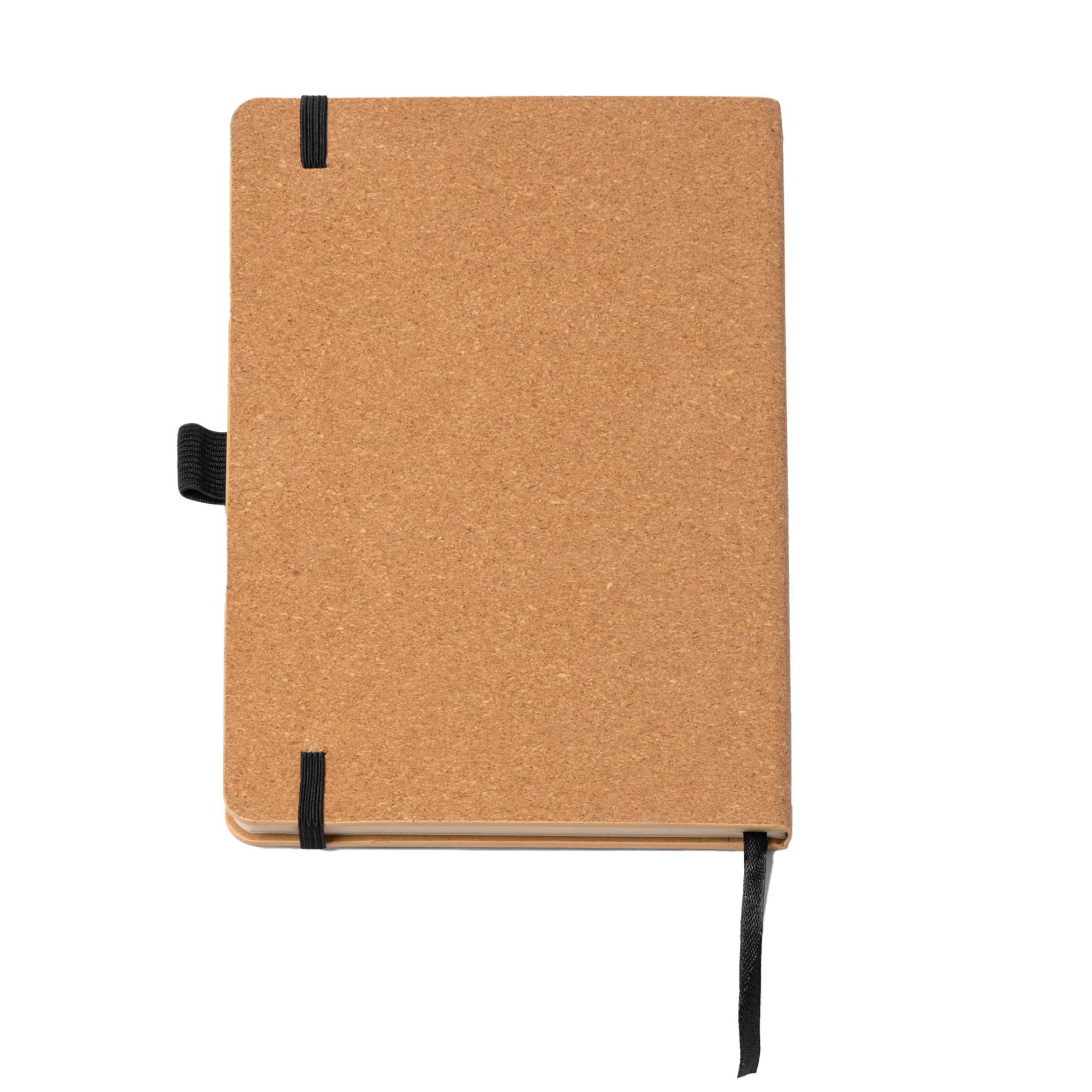 Kombis A5 paper journal with bamboo and cork covers, ideal as a gift, featuring natural textured materials and a compact size.