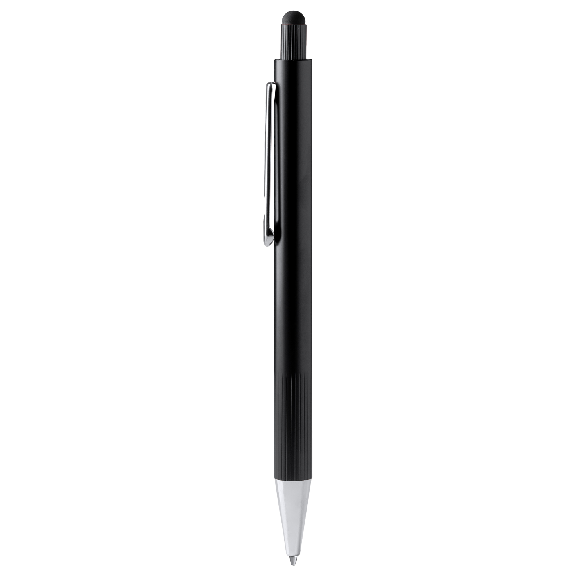 Personalized aluminum pen with touchscreen tip from Kombis, designed as a stylish and functional gift.