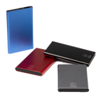 Personalized external battery pack by Kombis, 4000mAh capacity, compact portable power bank for on-the-go charging.