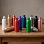 Kombis 550ml stainless steel thermal flask with laser engraving, featuring a sleek design and secure lid for hot and cold drinks.