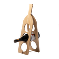 Kombis Bambusa vīna pudeļu statīvs ar lasergravējumu, holds 3 pudeles, elegant dāvanu priekšmets.