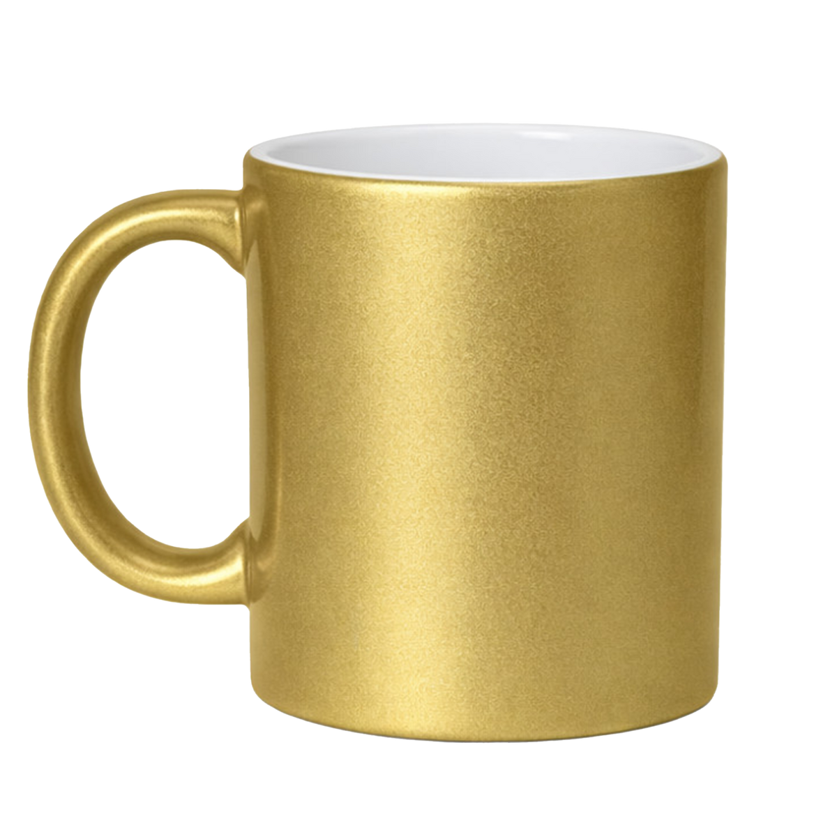 Zelta krāsas sublimācijas krūze ar apdruku, 330ml