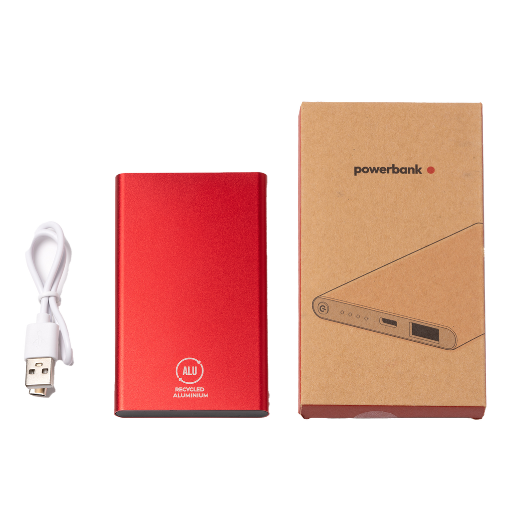Personalizēta ārējā baterija ar 4000 mAh kapacitāti no Kombis, dāvana ar modernu dizainu un kompaktu formu.