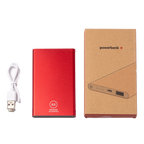 Personalizēta ārējā baterija ar 4000 mAh kapacitāti no Kombis, dāvana ar modernu dizainu un kompaktu formu.