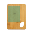 Personalized bamboo kitchen tray by Kombis, featuring custom engraving, ideal as a special gift for home cooking and serving.