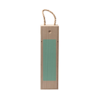 Personalizēta koka vīna pudeļu kaste ar rokturi, dāvana no Kombis, rāda elegantu, personalizētu vīna krātuvi ar rokturi.