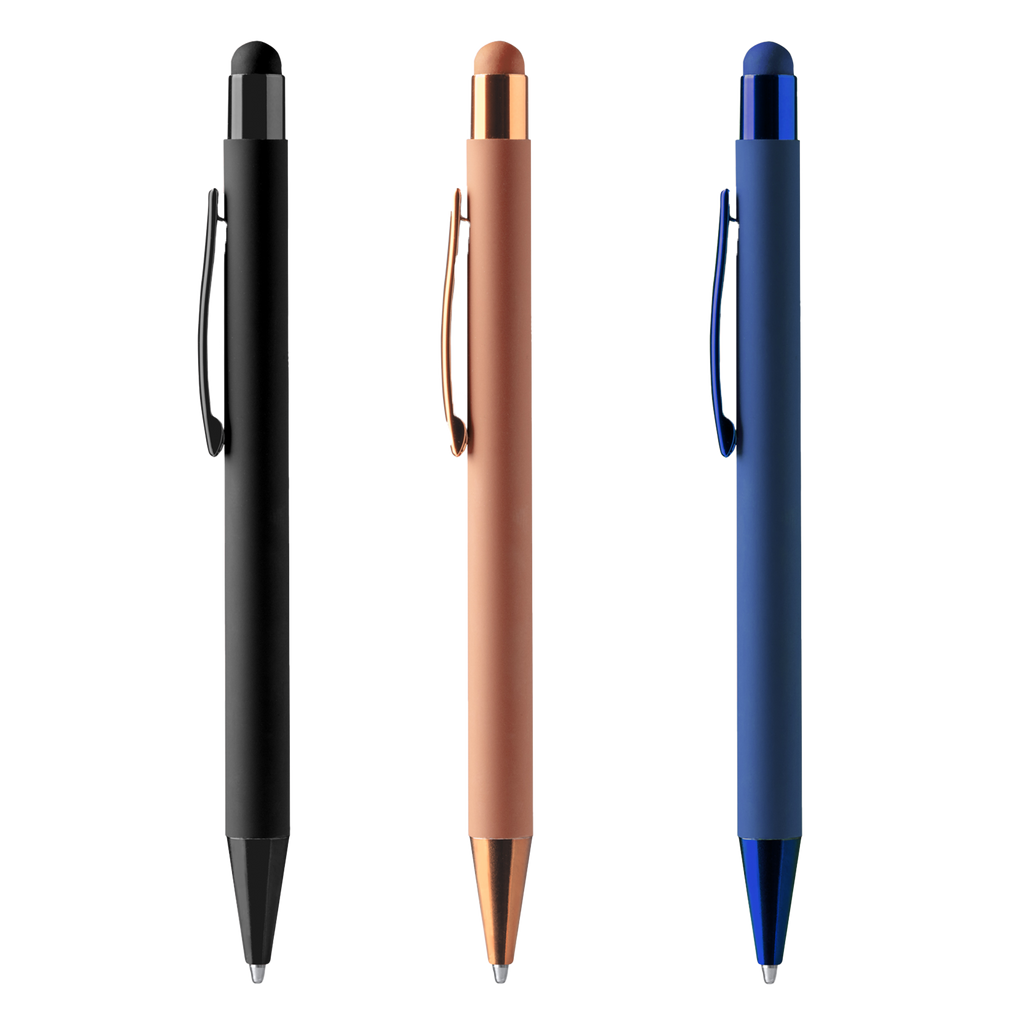 Kombis Eleganta Soft-Touch pildspalva ar lāzergravējumu, elegantas dāvanas priekšmetu ar gludu, mīkstu virsmu un personalizētu gravējumu.