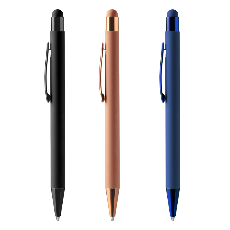 Kombis Eleganta Soft-Touch pildspalva ar lāzergravējumu, elegantas dāvanas priekšmetu ar gludu, mīkstu virsmu un personalizētu gravējumu.