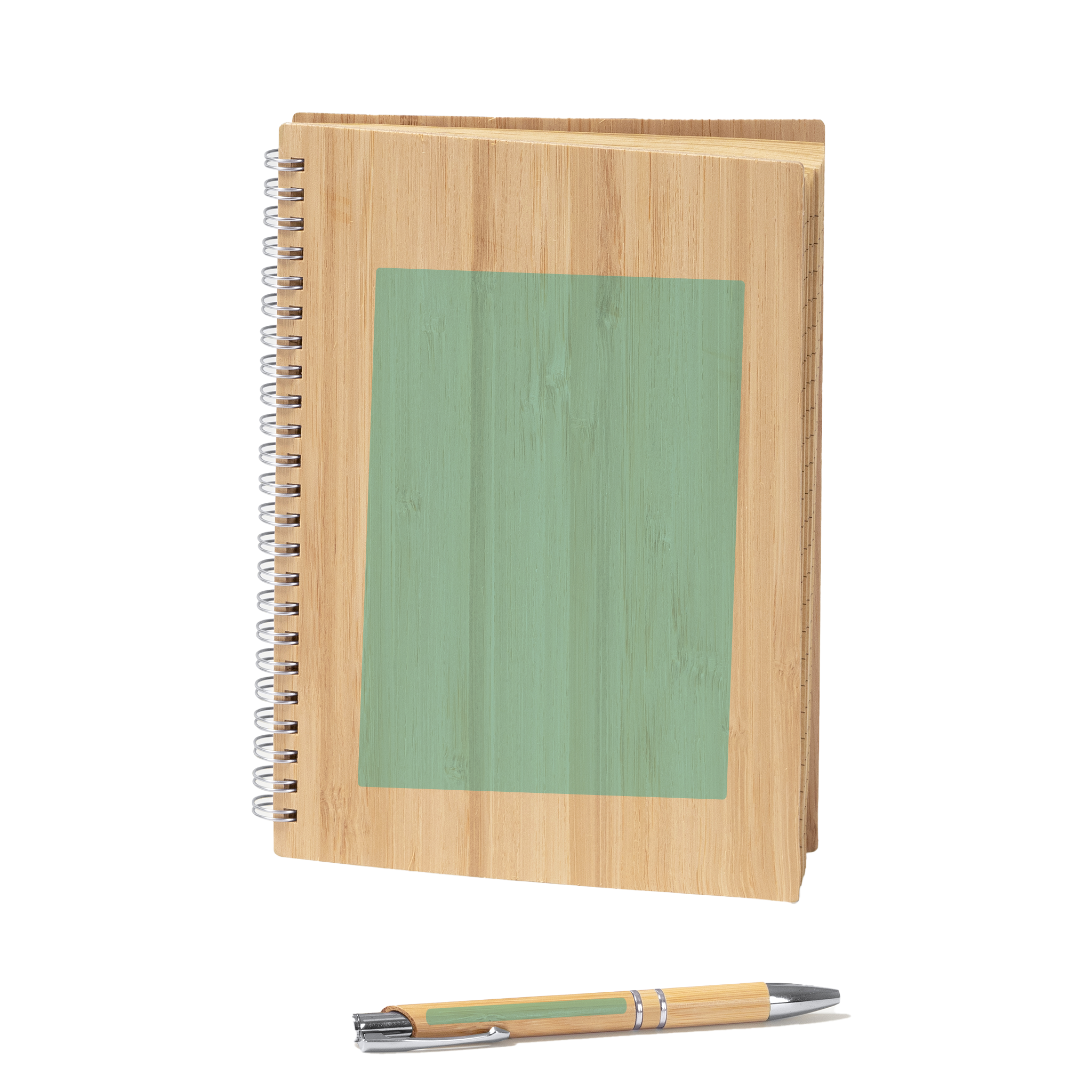 Kombis Bambusa stationery gift set with notepad and colorful pens on a white background, ideal for creative writing and gifting.