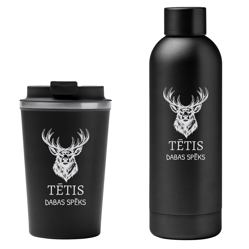 Lāzergravēta termo krūze / pudele "Tētis – dabas spēks"