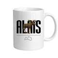 Kombis Meža iemītnieki krūze "Alnis" featuring a woodland creature design with a whimsical forest scene.