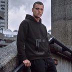 Earth Positive® Vegan Leather Panel Hoodie EP311