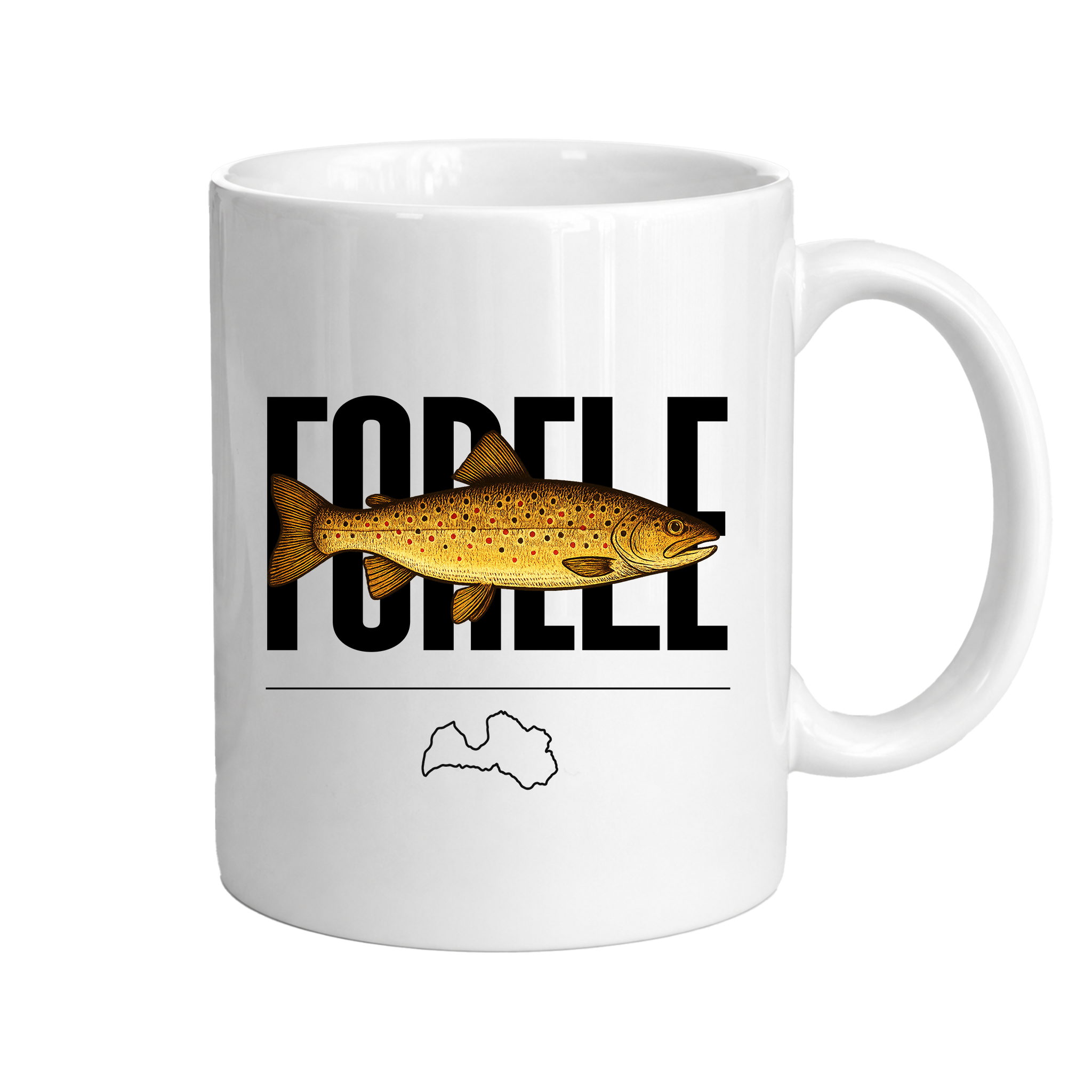 Makšķernieka loms krūze "Forele"