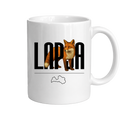 Kombis Meža iemītnieki krūze "Lapsa" featuring a cute fox illustration on ceramic mug for forest animal lovers.