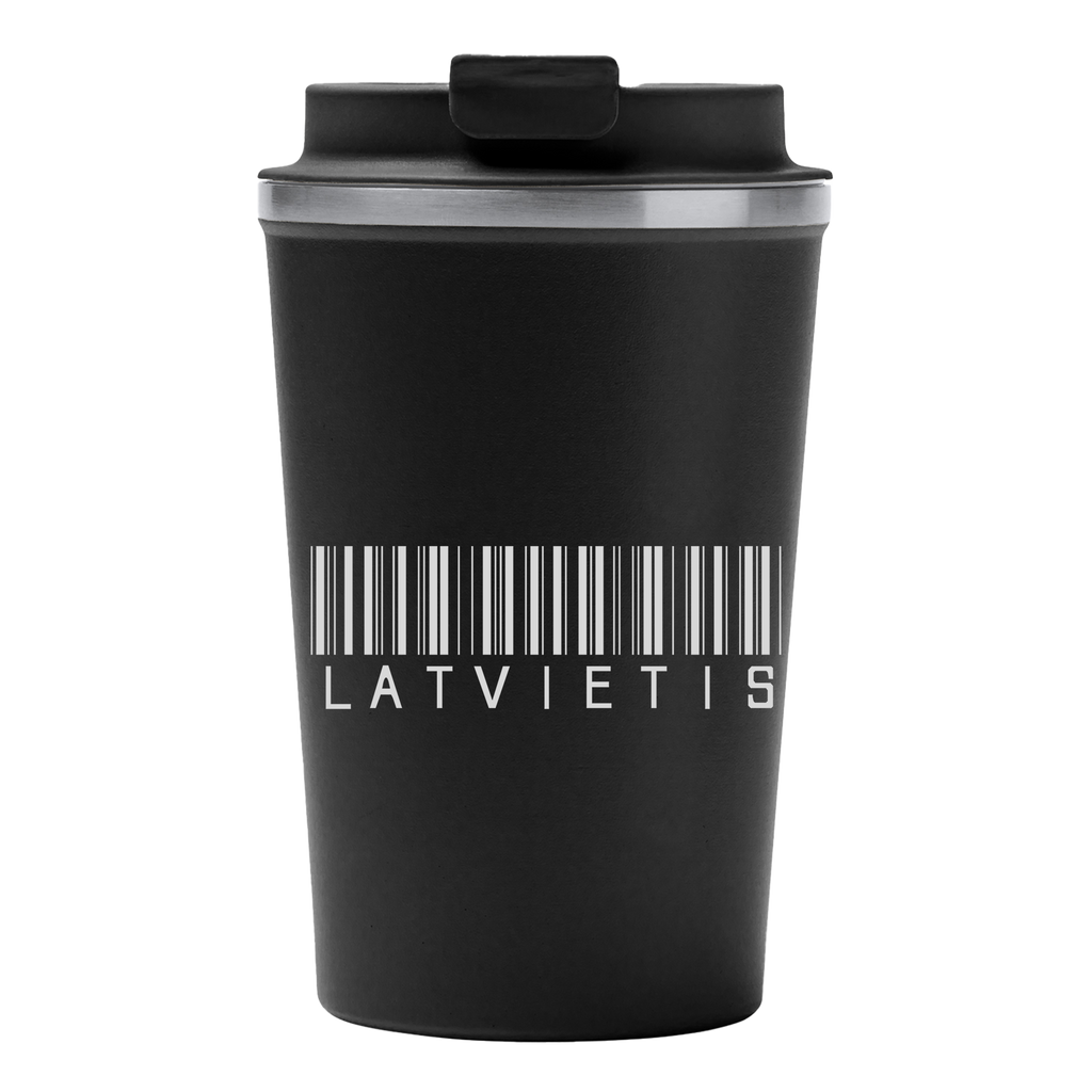 Lāzergravēta termo krūze / pudele "Latvieša kods"