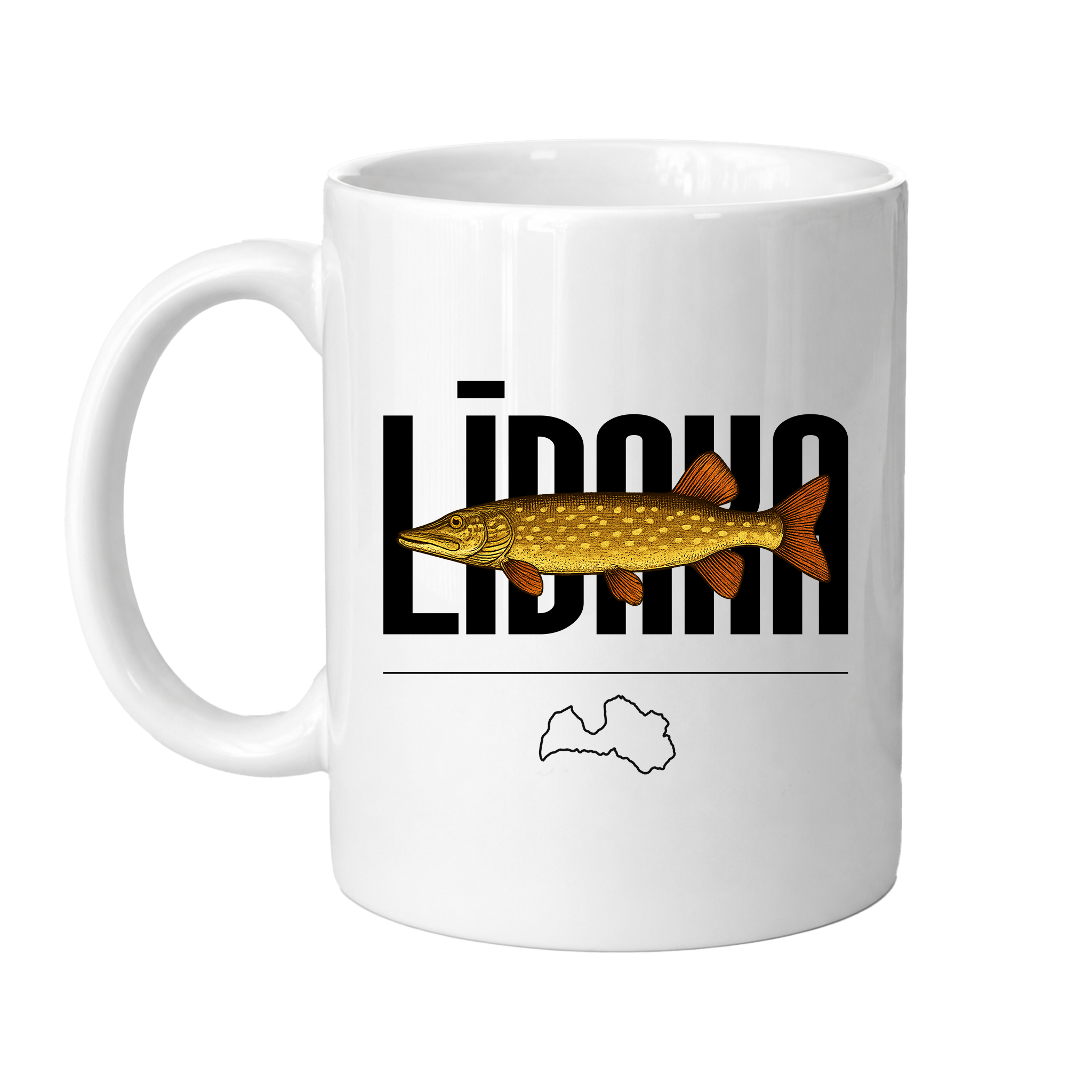 Makšķernieka loms krūze "Līdaka"