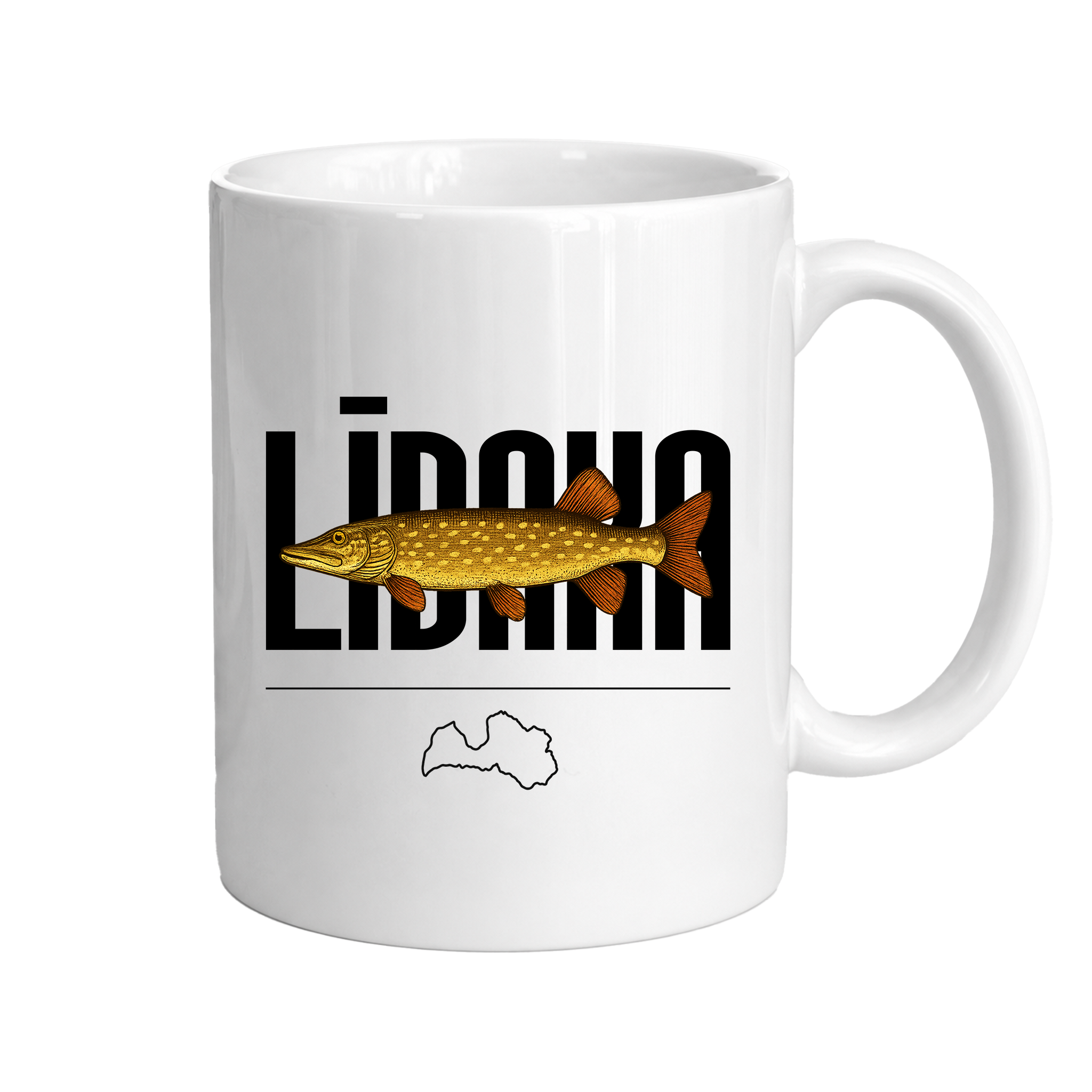 Makšķernieka loms krūze "Līdaka"