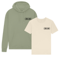 PREMIUM T-KREKLS UN HŪDIJS AR JŪSU LOGO