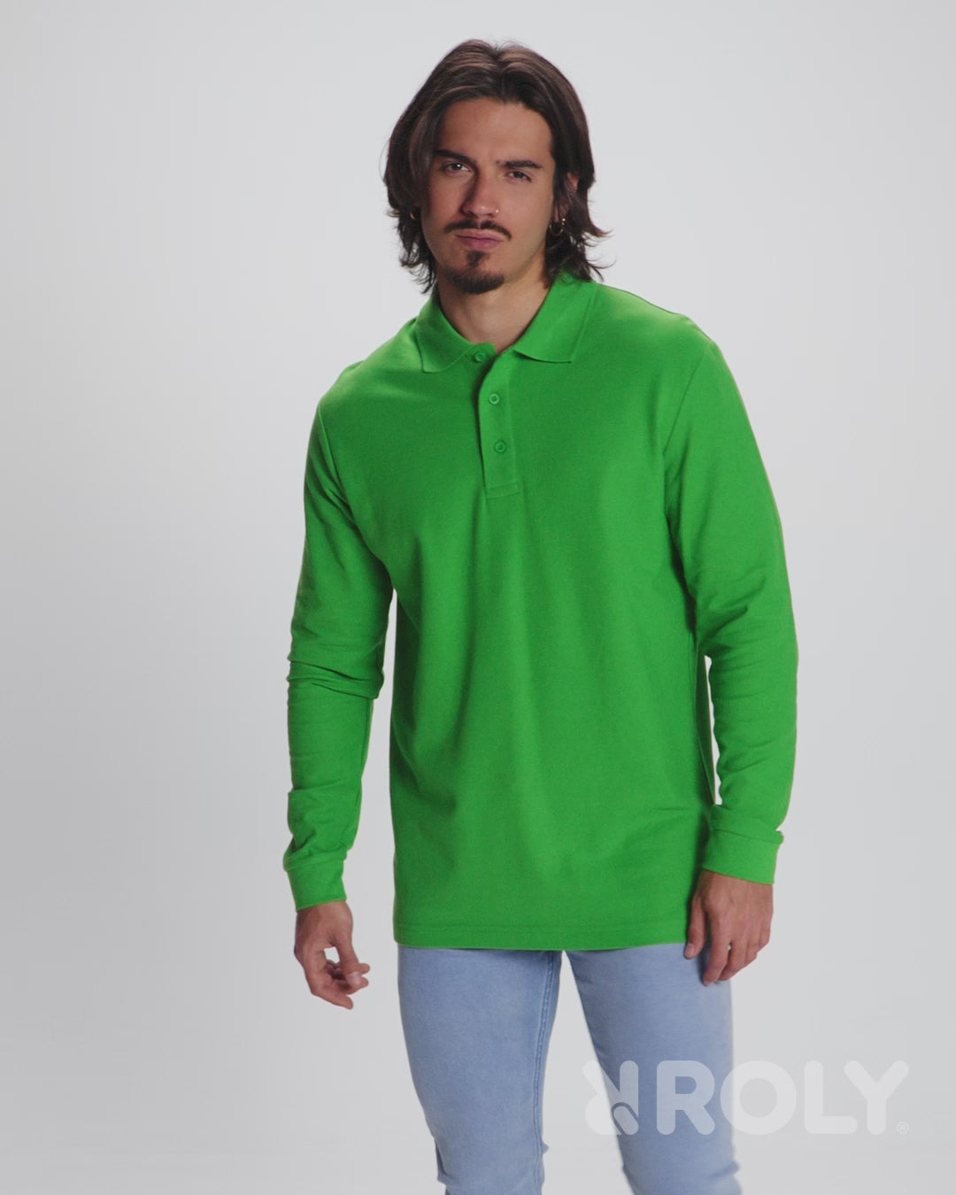 Klasiskais vīriešu kokvilnas polo krekls ar garām piedurknēm ESTRELLA L/S
