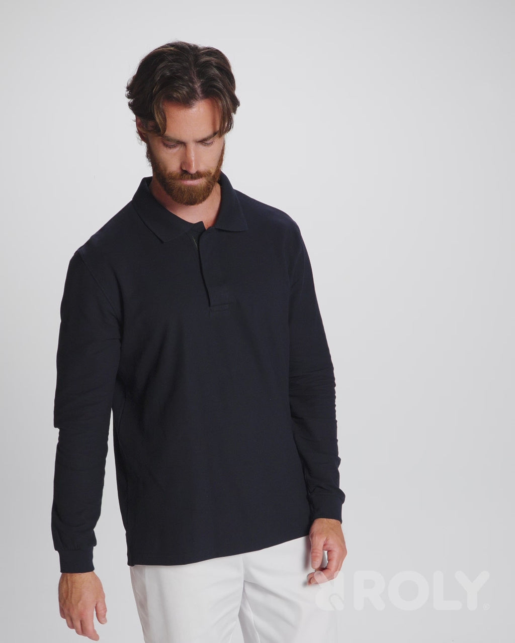 Klasisks kokvilnas garu roku pique polo ROVER L/S