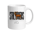 Kombis Meža iemītnieki krūze "Staltbriedis" with a woodland elk design on white ceramic surface.
